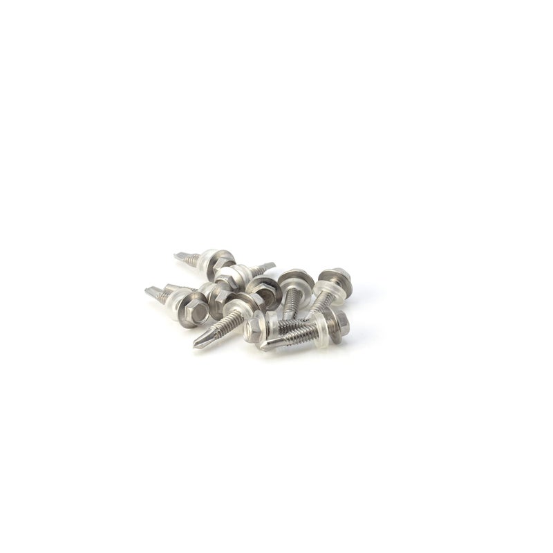 THE CIMPLE CO #12 Size, 1" Length (25mm) - Self Tapping/Drilling Screw - 410 Stainless Steel Screws - Long Wearing and Corrosion Hardy - Hex Washer Head - 100pcs - Image 3